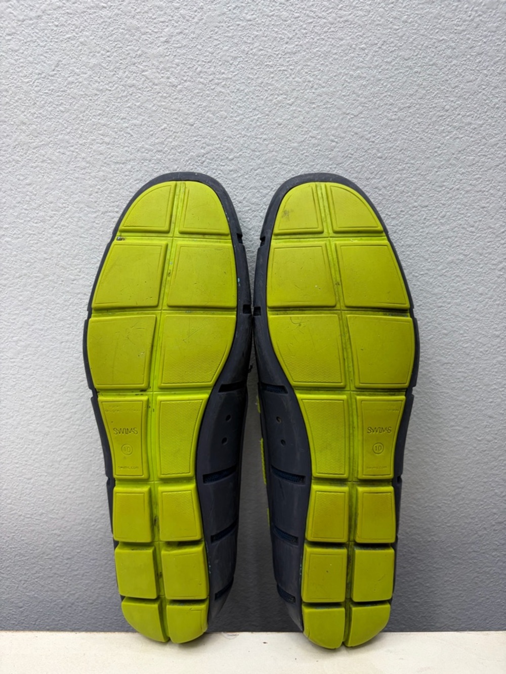Swims Men’s Blue Rubber Braided Lace Loafers Size 10 - Picture 7 of 8